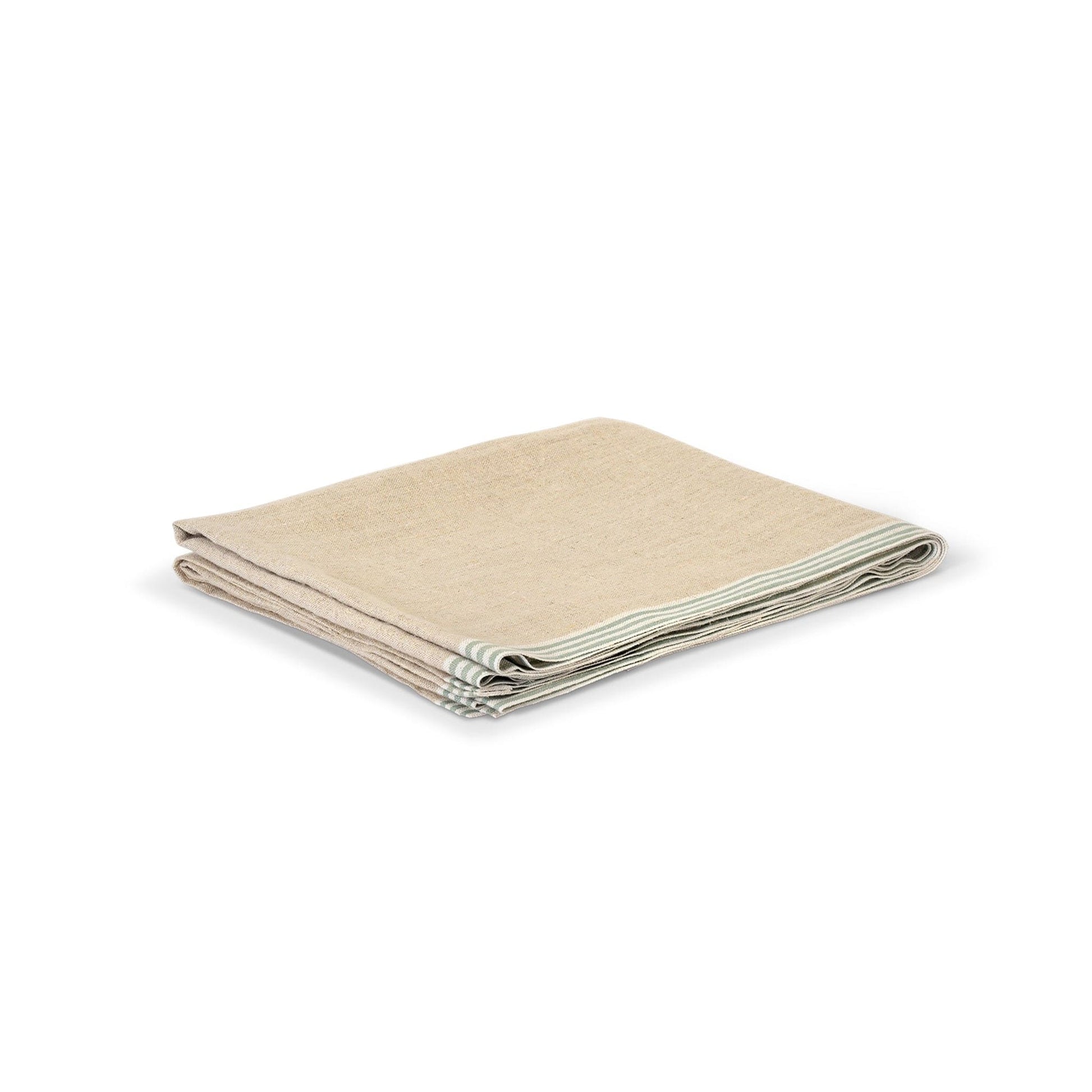 Table Runners Table Runner - Stripe Edge in Rosemary Linen 24471