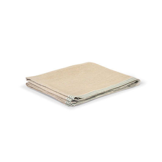 Table Runners Table Runner - Stripe Edge in Rosemary Linen 24471