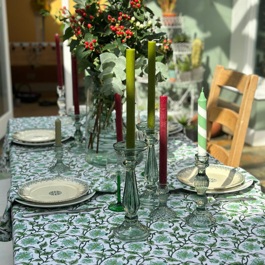 Tablecloths & Napkins Tablecloth - Turquoise & Green Climber