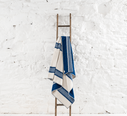 Misc Throw - Recycled Cotton Large Seastripe Cobalt 24542