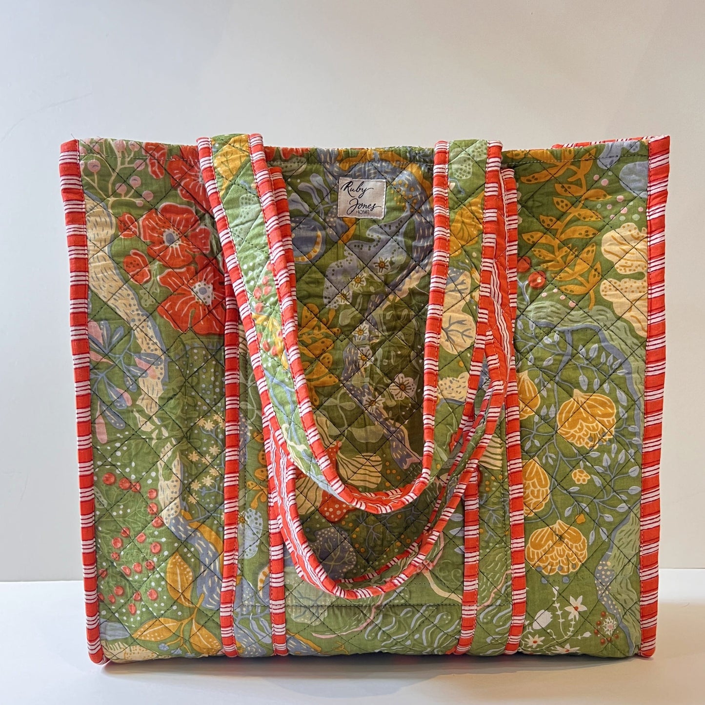 Tote Bags Tote - Nasturtiums on Green 27766