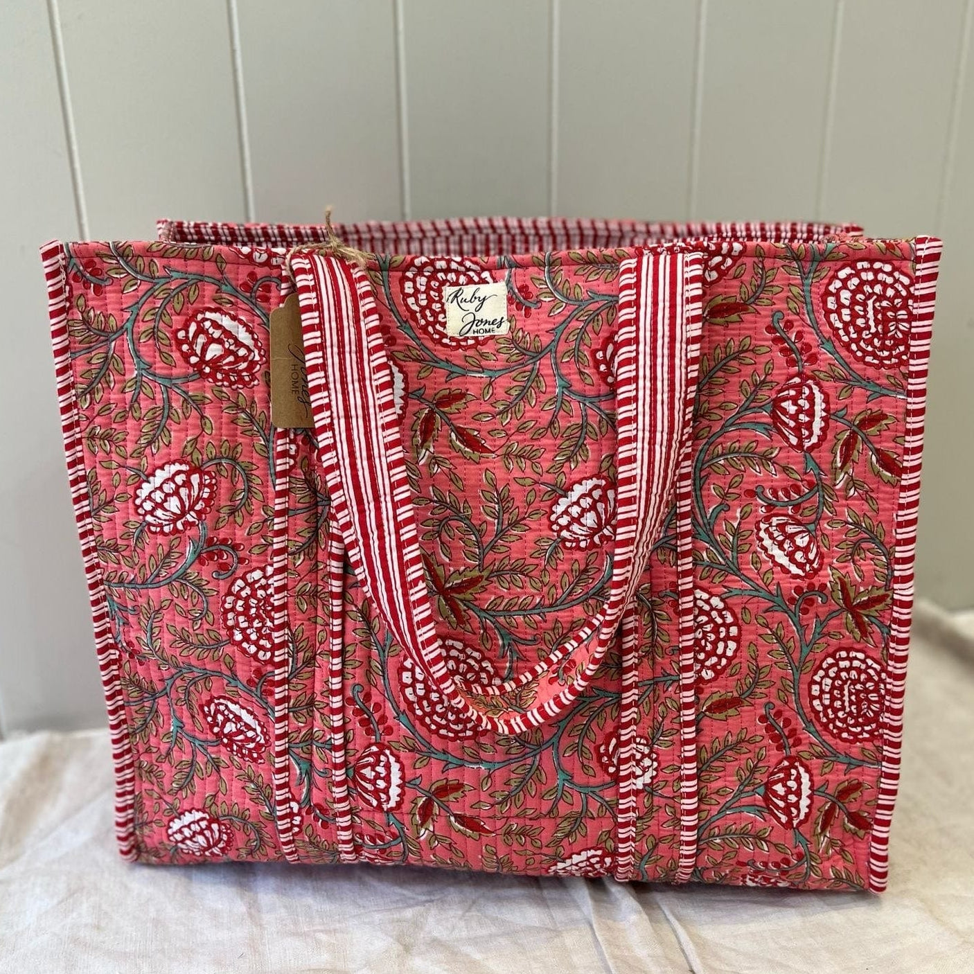 Tote Bags Tote - Red Climber on Blush 24282