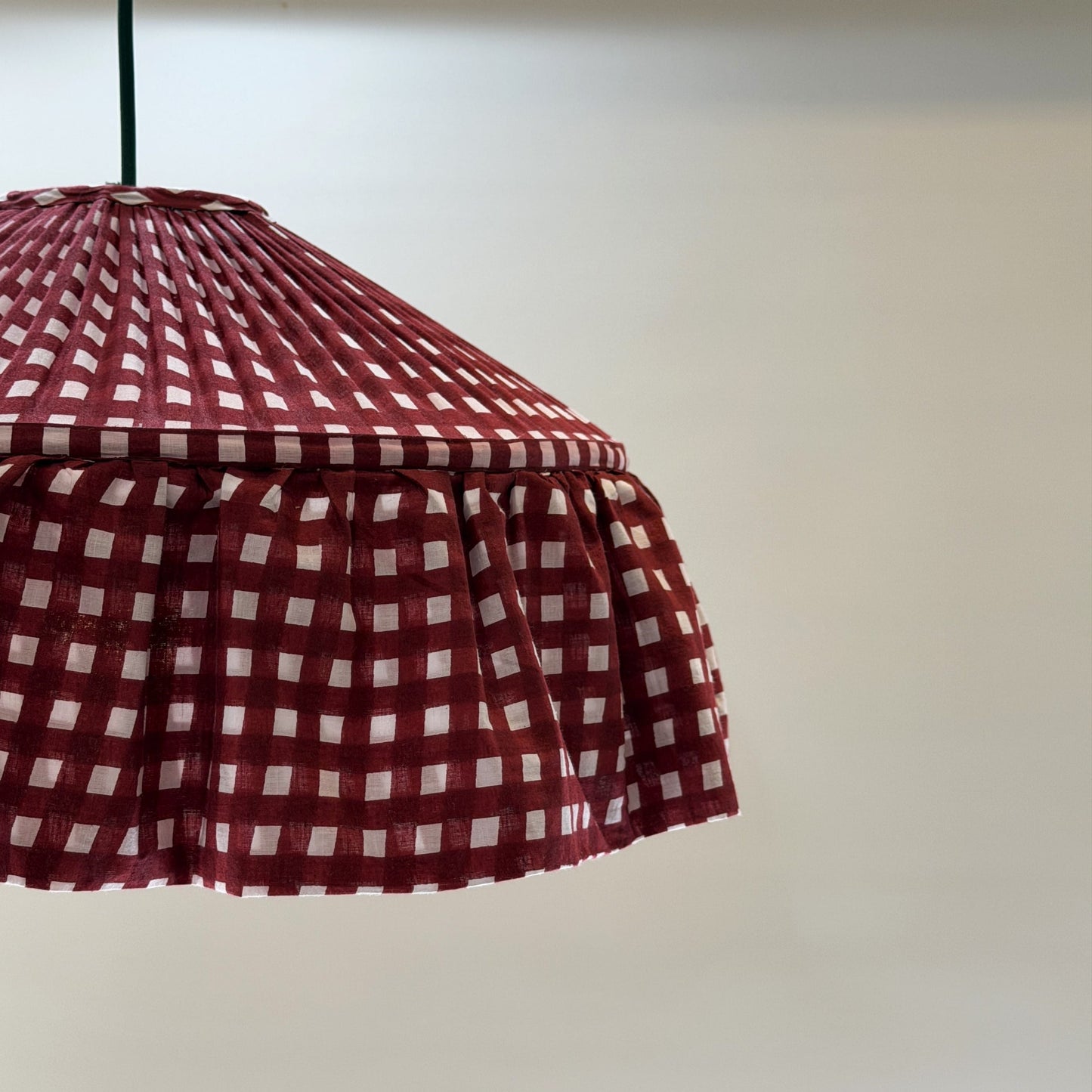 Umbrella Umbrella Lampshade - Brick Gingham 27740