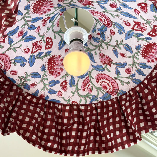 Umbrella Umbrella Lampshade - Brick Gingham 27740