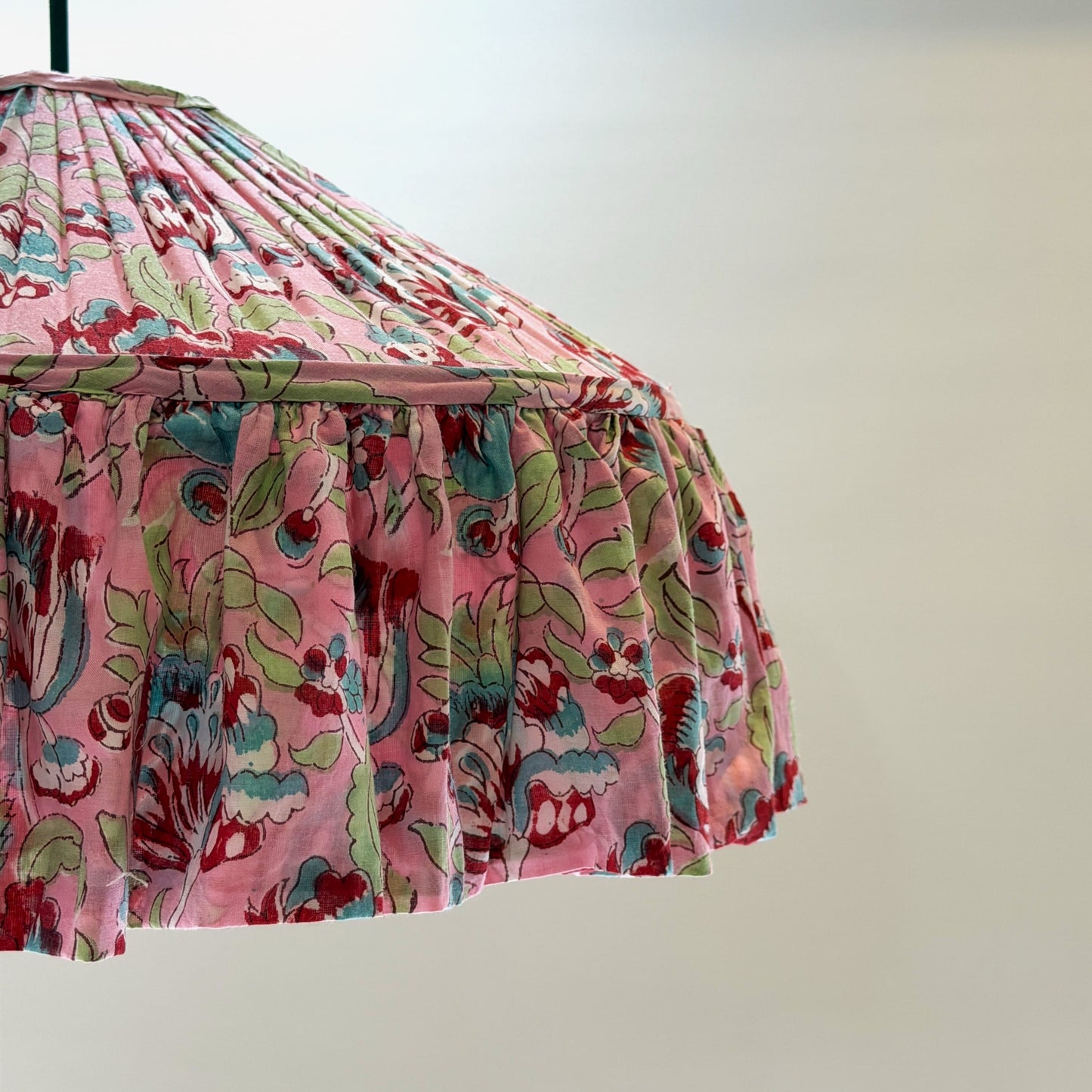 Umbrella Umbrella Lampshade - Pink Garden on Blush 27738