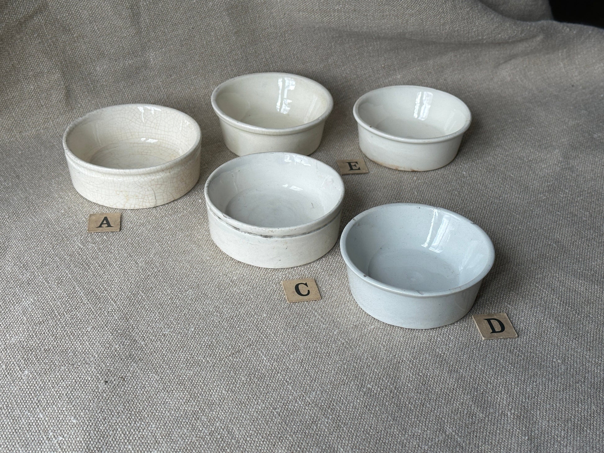 Vintage Miscellania Victorian Paste Dishes