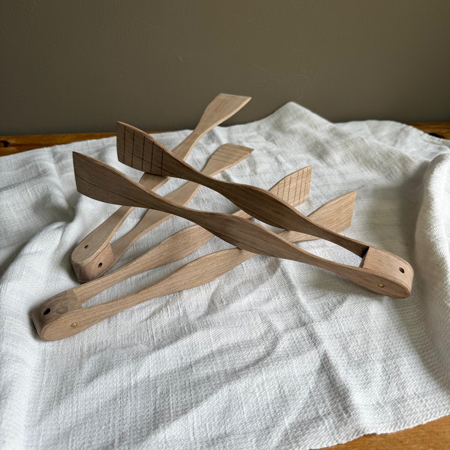 Kitchenalia Walnut Tongs