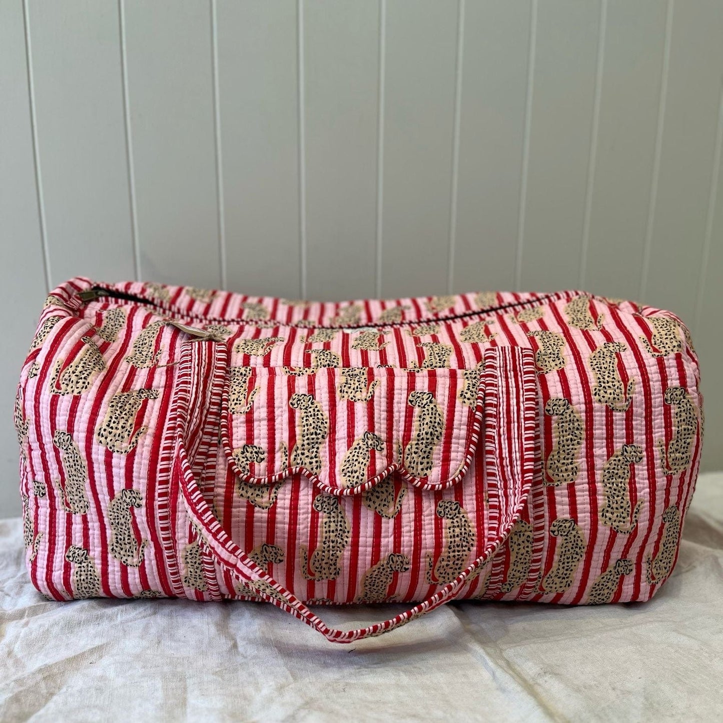 Weekender Bags Weekender Bag - Candy Stripe Cheetahs 24645