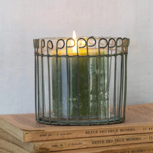 Pillar Candle Holders Wire Votive Holder 23897