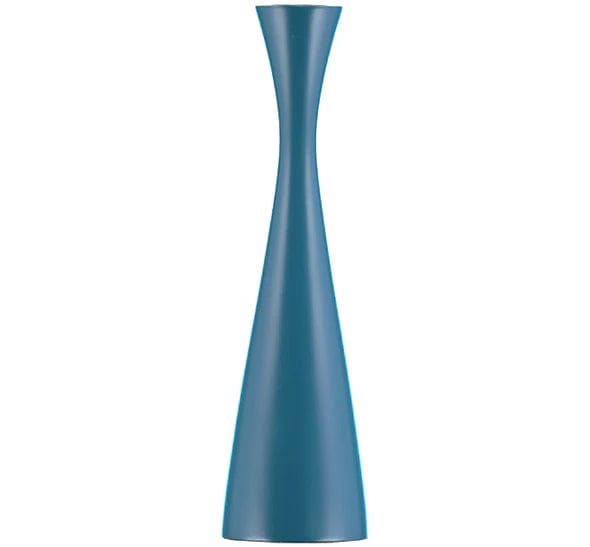 Candles Wooden CandleHolder Petrol Blue / Tall 22140