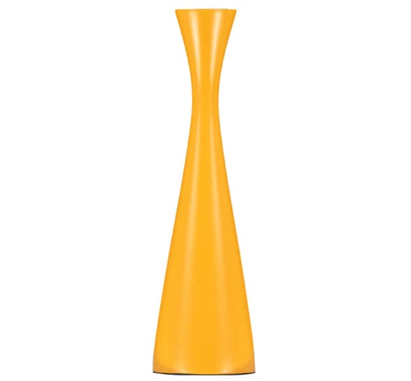 Candles Wooden CandleHolder Saffron Yellow / Tall 22135