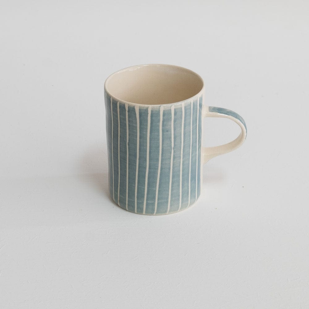 Musango Chinaware Musango Demi Mugs Colour w White Stripe / Dove Grey 12069