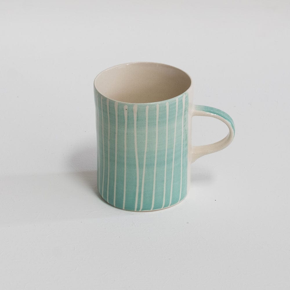 Musango Chinaware Musango Demi Mugs Colour w White Stripe / Mint 16910