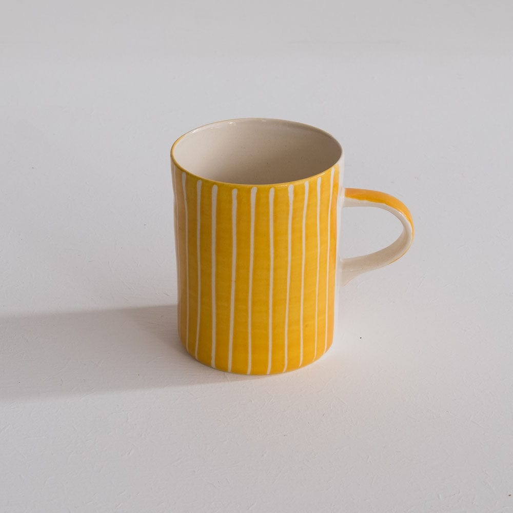 Musango Chinaware Musango Demi Mugs Colour w White Stripe / Turmeric 12000