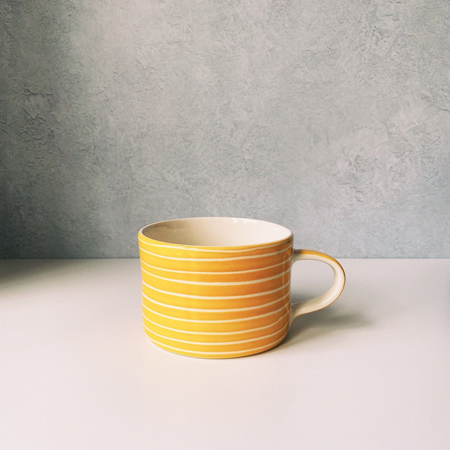 Chinaware Musango Mugs Colour w White Stripe / Turmeric 11817