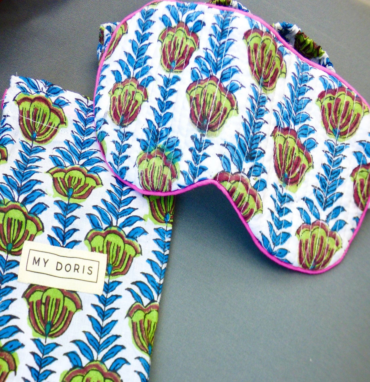 Misc Sleep Eye Mask & Bag Green 19116