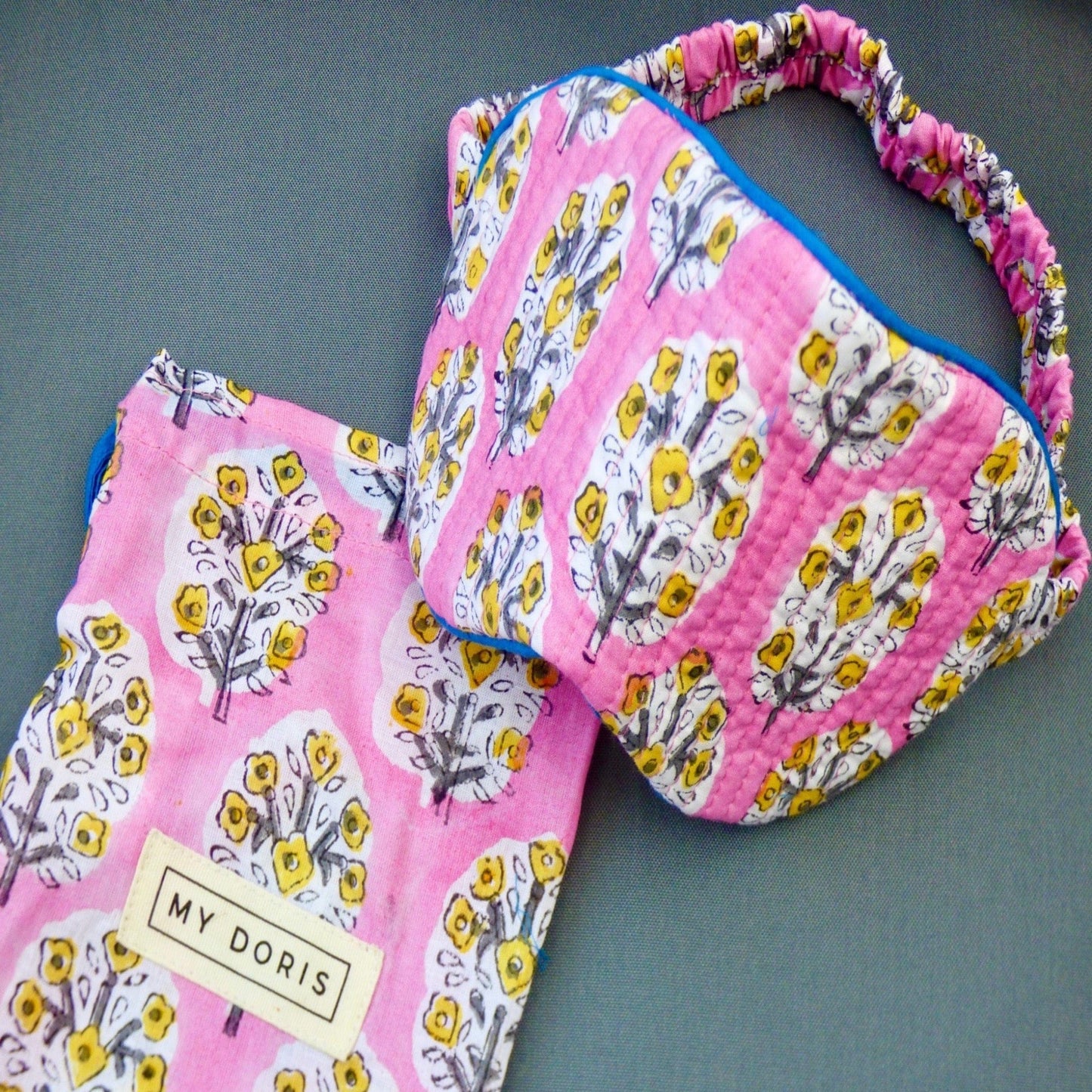 Misc Sleep Eye Mask & Bag Pink 19115