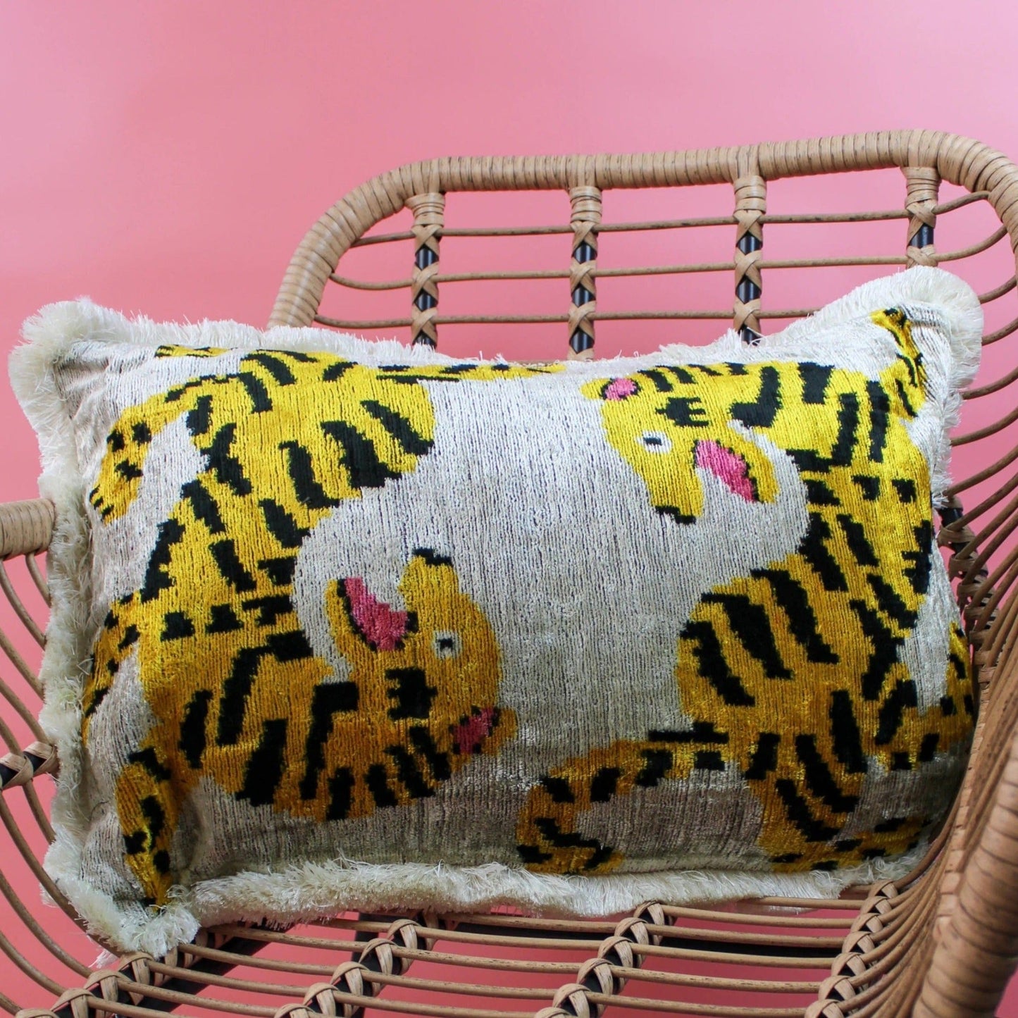 Cushions Velvet Tiger Rectangular Cushion 18690