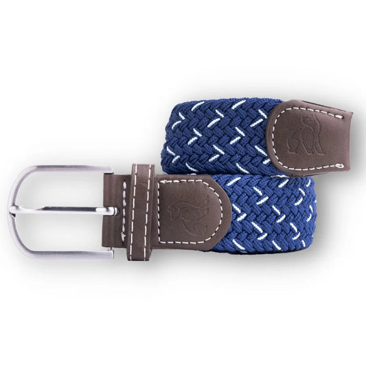 Woven Belt - Navy & White Dot