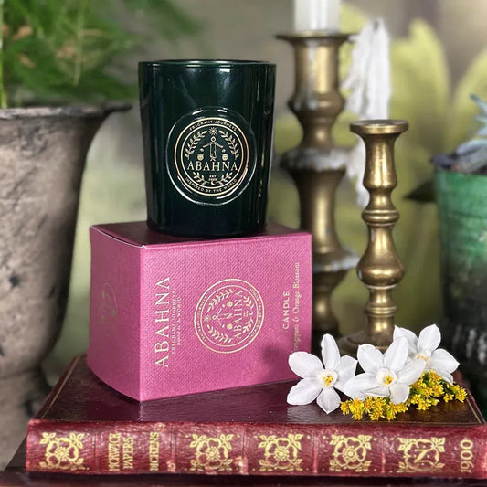 All Year Abahna Scented Candle -Frangipani & Orange Blossom - 40% Off 28306