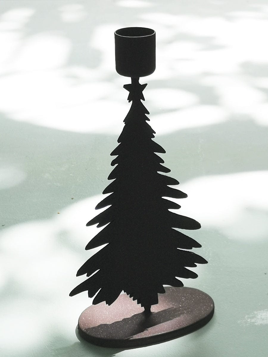 Candles Antique Rust Fir Tree Candleholder 26189