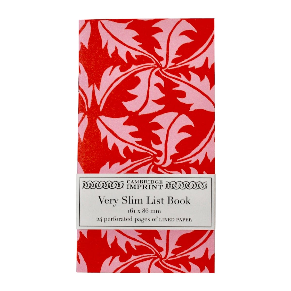 Greetings Cards & Stationery Cambridge Imprint - Very Slim List Book Dandelion Rust & Rose 27128