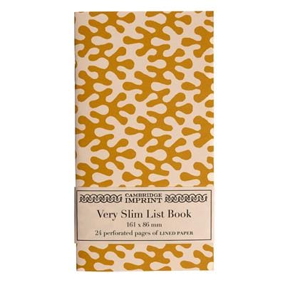 Greetings Cards & Stationery Cambridge Imprint - Very Slim List Book Kelp Boiled Egg 28950