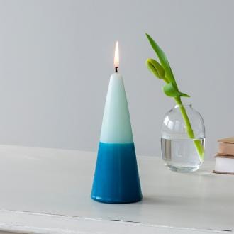 Cone Candle - Cone Dark Blue/Mint Green / Small 22917