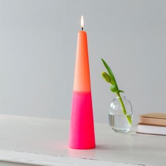 Cone Candle - Cone Pink/Orange / Tall 22918