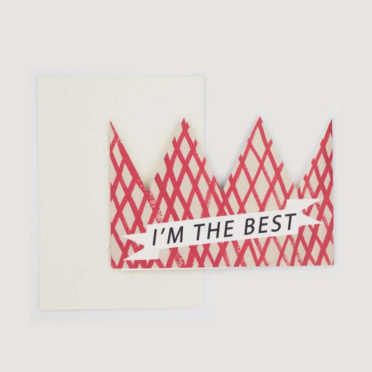 Greetings Cards & Stationery Card & Party Crown - I'm the Best 27677
