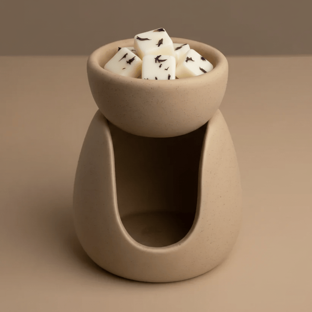 Ceramic Ceramic Oil & Wax Melt Burner - Natural 26611