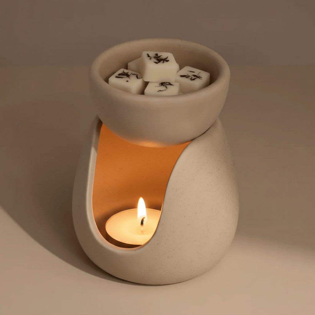 Ceramic Ceramic Oil & Wax Melt Burner - Natural 26611