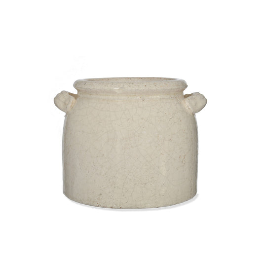 Kitchenalia Ceramic Pot with Handles - Ravello White 24495