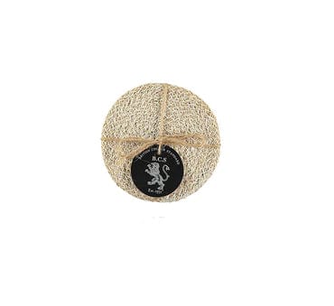 Kitchenalia Coasters - Jute, set of 4 Pearl & Natural 22004