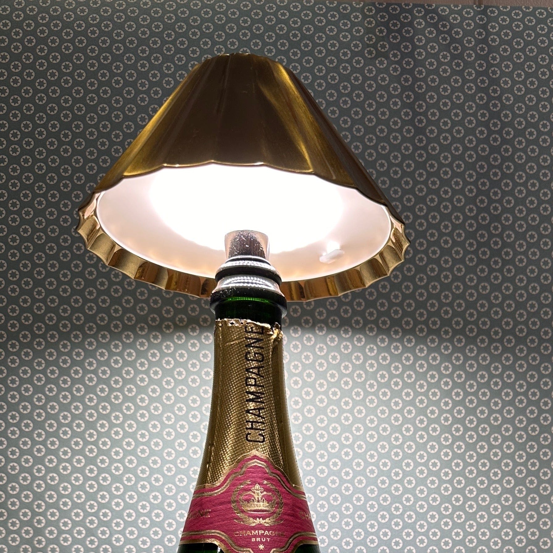 Rechargeable Lamps Cordless Bottle Lamp - Gold 21539