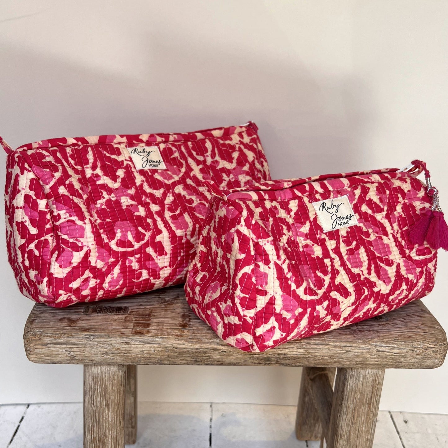 Cosmetics Bags Cosmetics Bag - Fuchsia On Bone