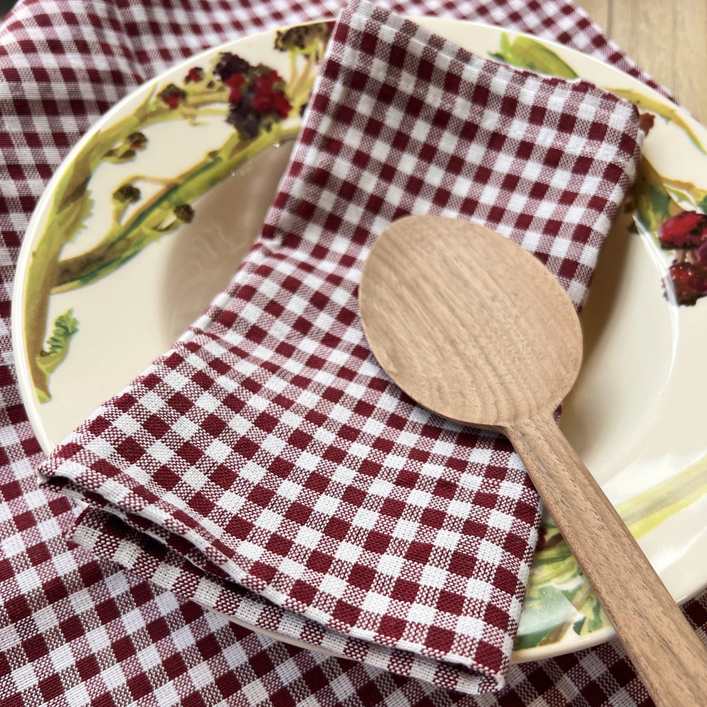 Cloth Cotton Gingham Napkins - 45 x 45cm