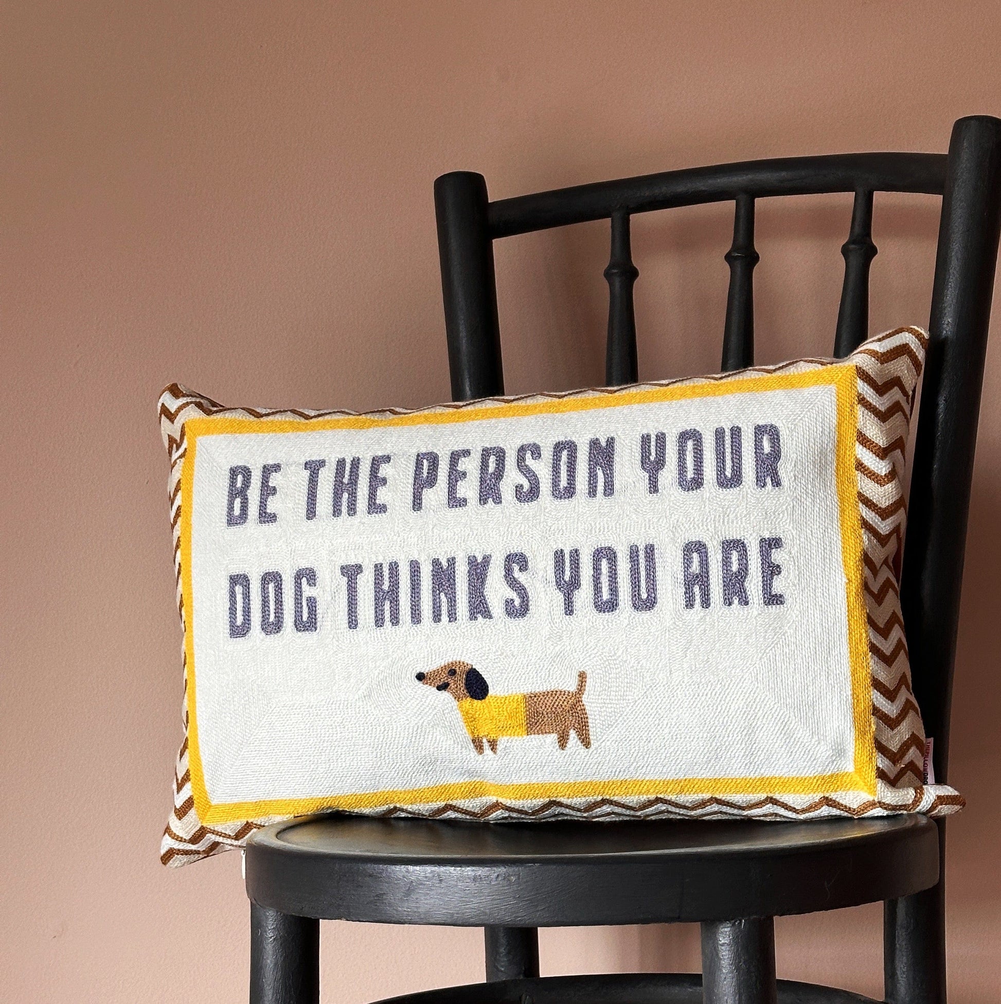 Xmas Cushion - Be The Person Your Dog Thinks You Are Needlepoint 23541