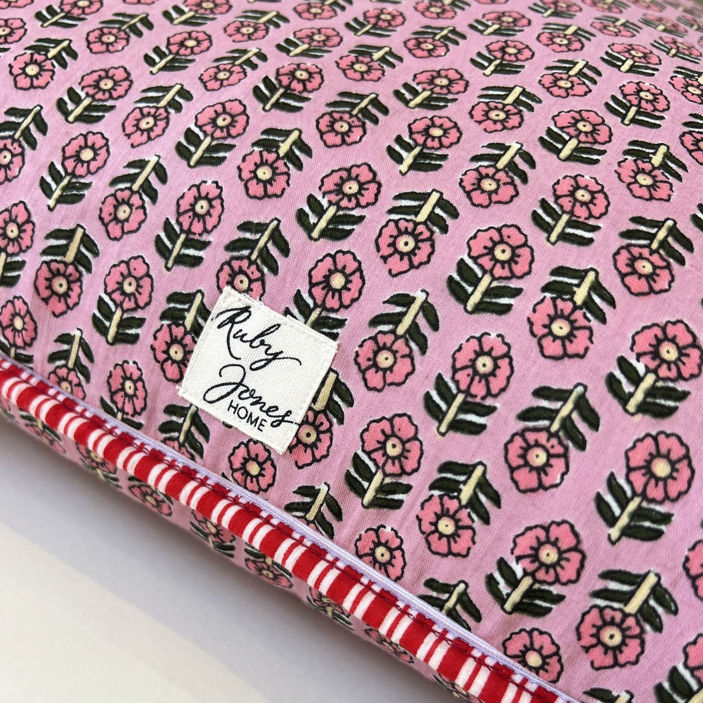 Cushions Cushion - Ditsy Pink Flowers on Powder 25693