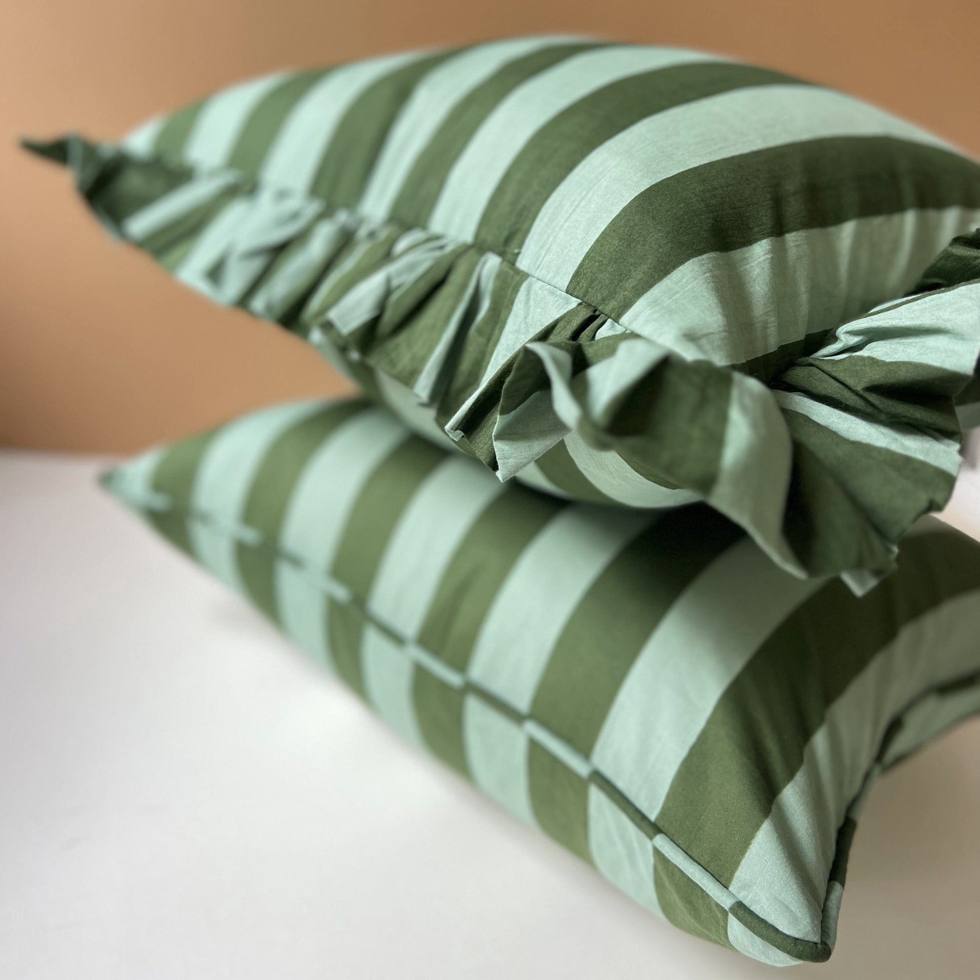 Cushions Cushion - Green Lawn Stripe 40x50cm