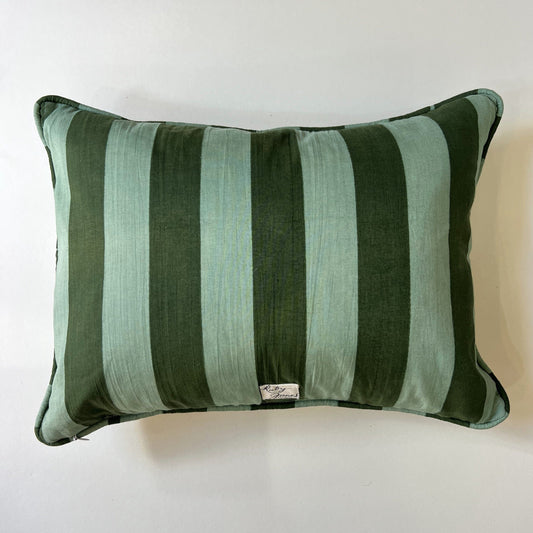 Cushions Cushion - Green Lawn Stripe with Matching Piping 25426
