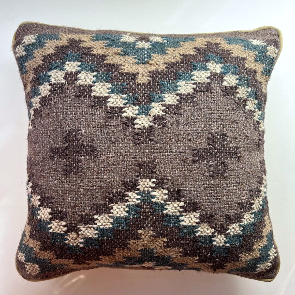 Cushions Cushion - Handwoven Kilim/ Mole & Duck Blue 24635
