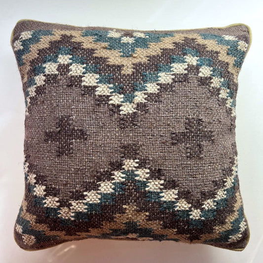 Cushions Cushion - Handwoven Kilim/ Mole & Duck Blue 24635