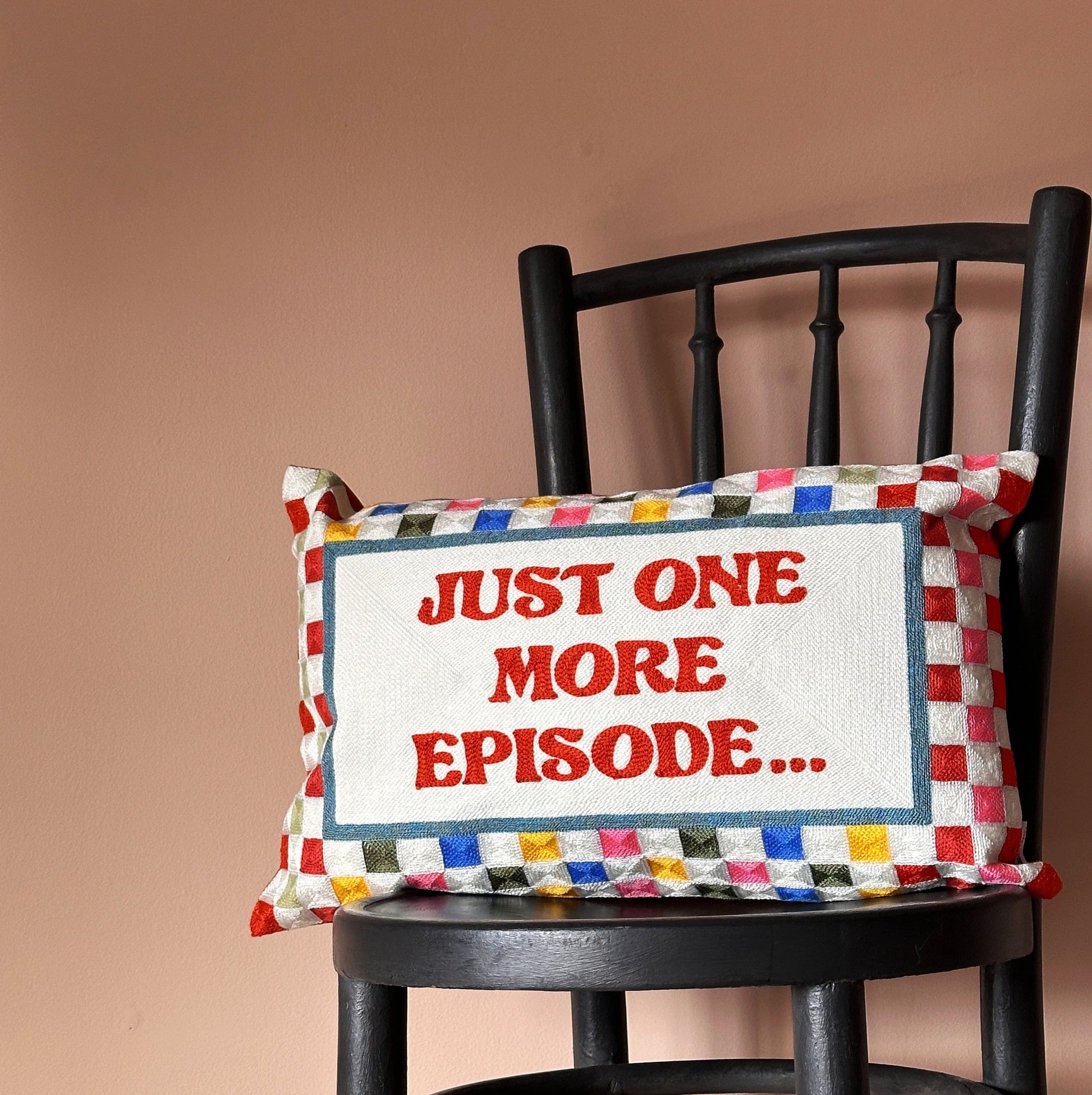 Xmas Cushion - Just One More Episode Needlepoint 23540