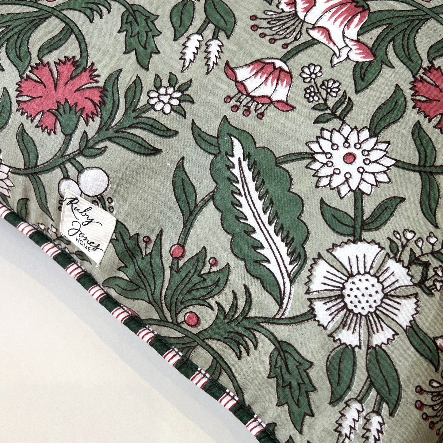 Cushions Cushion - Malva Pink Botanicals on Green 25690