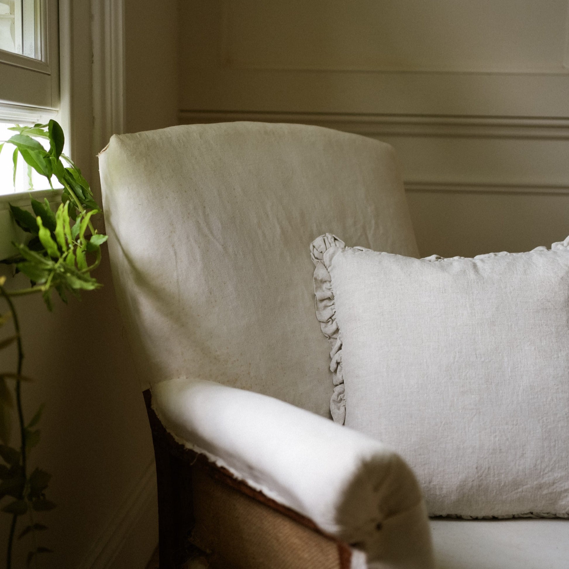 Cushions Cushion - Natural Washed Linen 40x40cm 27052