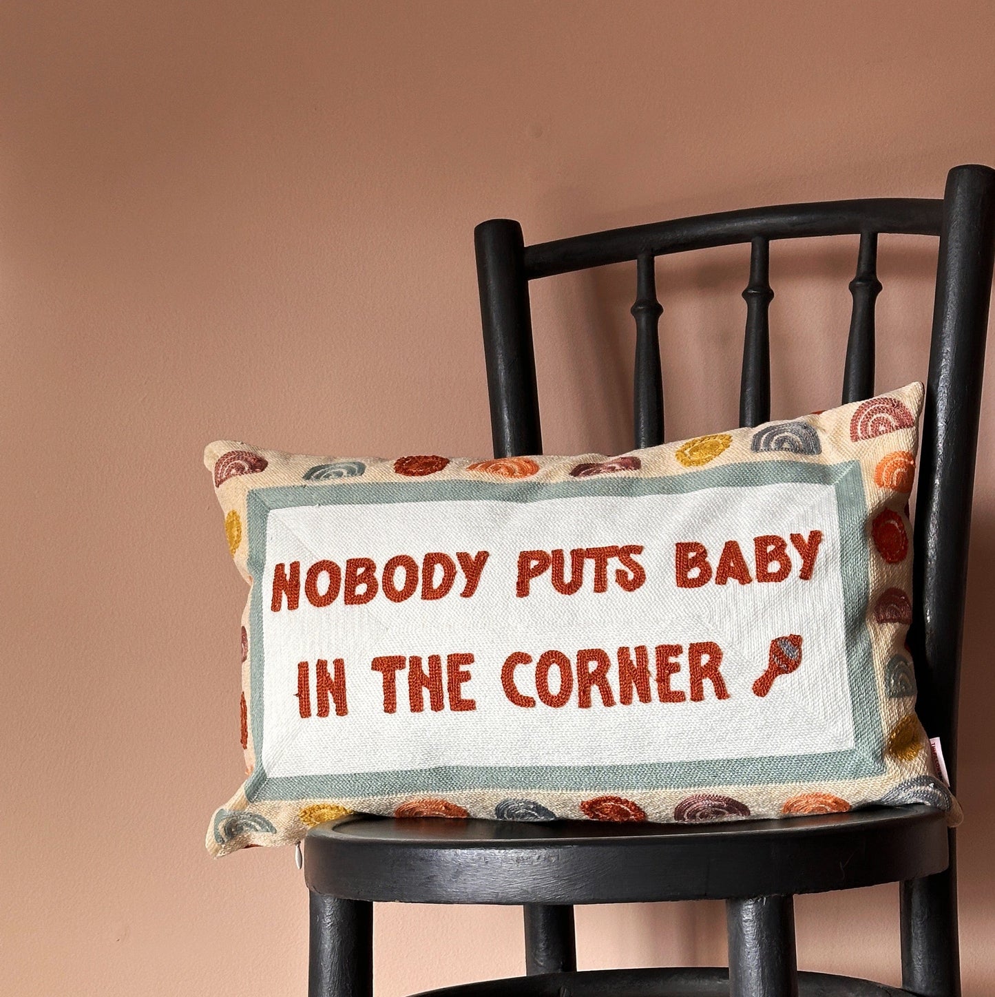 Xmas Cushion - Nobody Puts Baby in The Corner Needlepoint 23542