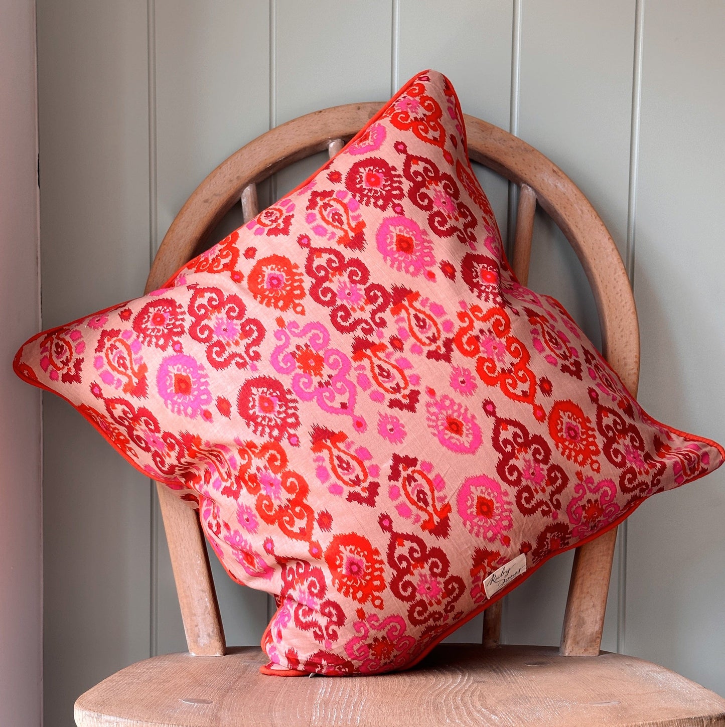 Cushions Cushion - Pink & Orange IKat