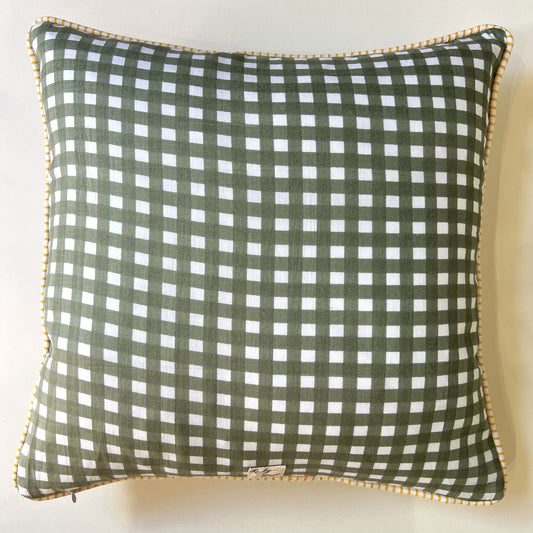Cushions Cushion - Sage Check 25697
