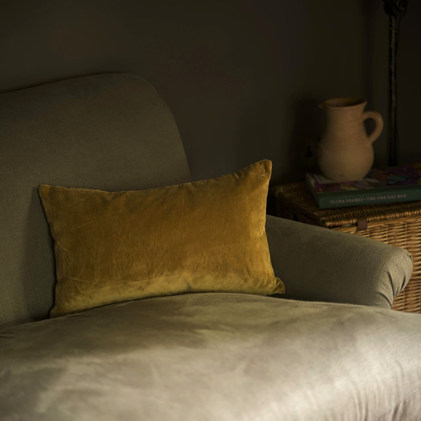 Cushions Cushion - Velvet, Gold 30x50cm 26489